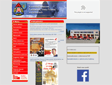 Tablet Screenshot of kozienicestraz.pl